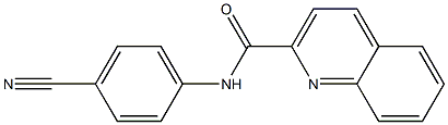 N-(4-cyanophenyl)quinoline-2-carboxamide Struktur