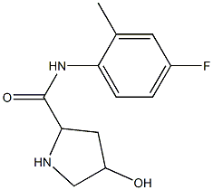 N-(4-fluoro-2-methylphenyl)-4-hydroxypyrrolidine-2-carboxamide Struktur