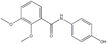 N-(4-hydroxyphenyl)-2,3-dimethoxybenzamide Struktur