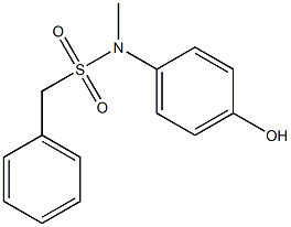 N-(4-hydroxyphenyl)-N-methyl-1-phenylmethanesulfonamide Struktur