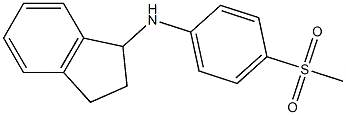 N-(4-methanesulfonylphenyl)-2,3-dihydro-1H-inden-1-amine Struktur