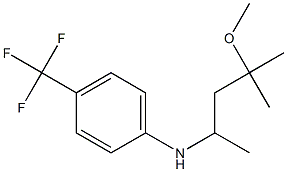 N-(4-methoxy-4-methylpentan-2-yl)-4-(trifluoromethyl)aniline Struktur