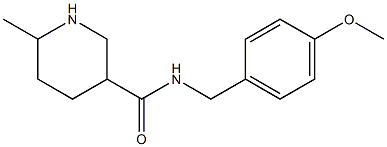 N-(4-methoxybenzyl)-6-methylpiperidine-3-carboxamide Struktur