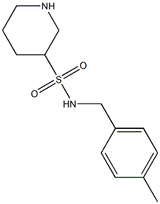 N-(4-methylbenzyl)piperidine-3-sulfonamide Struktur