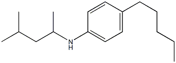 N-(4-methylpentan-2-yl)-4-pentylaniline Struktur