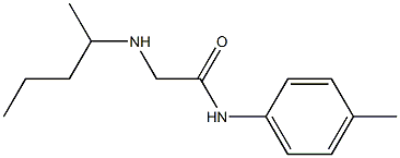 N-(4-methylphenyl)-2-(pentan-2-ylamino)acetamide Struktur