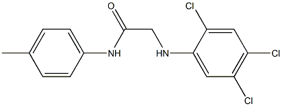 N-(4-methylphenyl)-2-[(2,4,5-trichlorophenyl)amino]acetamide Struktur