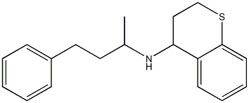 N-(4-phenylbutan-2-yl)-3,4-dihydro-2H-1-benzothiopyran-4-amine Struktur