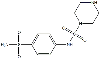 N-(4-sulfamoylphenyl)piperazine-1-sulfonamide Struktur