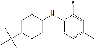 N-(4-tert-butylcyclohexyl)-2-fluoro-4-methylaniline Struktur