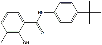 N-(4-tert-butylphenyl)-2-hydroxy-3-methylbenzamide Struktur