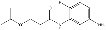 N-(5-amino-2-fluorophenyl)-3-(propan-2-yloxy)propanamide Struktur