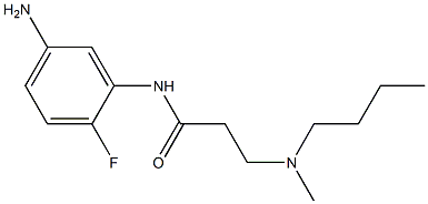 N-(5-amino-2-fluorophenyl)-3-[butyl(methyl)amino]propanamide Struktur