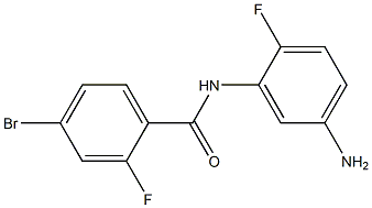 N-(5-amino-2-fluorophenyl)-4-bromo-2-fluorobenzamide Struktur