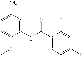 N-(5-amino-2-methoxyphenyl)-2,4-difluorobenzamide Struktur