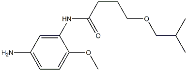 N-(5-amino-2-methoxyphenyl)-4-(2-methylpropoxy)butanamide Struktur