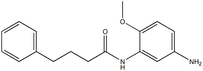 N-(5-amino-2-methoxyphenyl)-4-phenylbutanamide Struktur