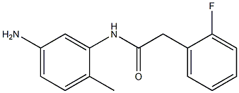 N-(5-amino-2-methylphenyl)-2-(2-fluorophenyl)acetamide Struktur