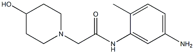 N-(5-amino-2-methylphenyl)-2-(4-hydroxypiperidin-1-yl)acetamide Struktur