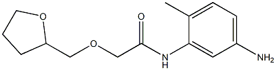 N-(5-amino-2-methylphenyl)-2-(oxolan-2-ylmethoxy)acetamide Struktur