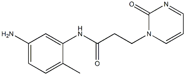 N-(5-amino-2-methylphenyl)-3-(2-oxopyrimidin-1(2H)-yl)propanamide Struktur