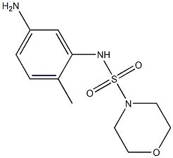 N-(5-amino-2-methylphenyl)morpholine-4-sulfonamide Struktur