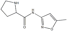 N-(5-methyl-1,2-oxazol-3-yl)pyrrolidine-2-carboxamide Struktur