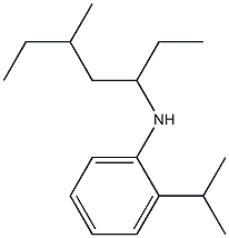 N-(5-methylheptan-3-yl)-2-(propan-2-yl)aniline Struktur