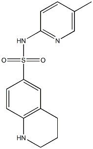 N-(5-methylpyridin-2-yl)-1,2,3,4-tetrahydroquinoline-6-sulfonamide Struktur