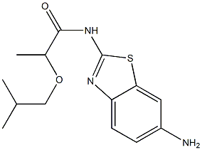 N-(6-amino-1,3-benzothiazol-2-yl)-2-(2-methylpropoxy)propanamide Struktur