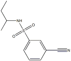 N-(sec-butyl)-3-cyanobenzenesulfonamide Struktur