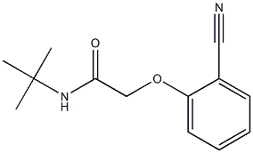 N-(tert-butyl)-2-(2-cyanophenoxy)acetamide Struktur