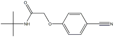 N-(tert-butyl)-2-(4-cyanophenoxy)acetamide Struktur