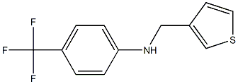 N-(thiophen-3-ylmethyl)-4-(trifluoromethyl)aniline Struktur