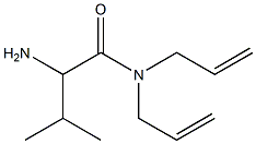 N,N-diallyl-2-amino-3-methylbutanamide Struktur