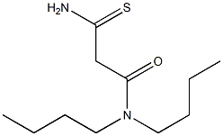 N,N-dibutyl-2-carbamothioylacetamide Struktur