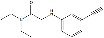 N,N-diethyl-2-[(3-ethynylphenyl)amino]acetamide Struktur