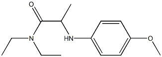 N,N-diethyl-2-[(4-methoxyphenyl)amino]propanamide Struktur