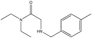 N,N-diethyl-2-{[(4-methylphenyl)methyl]amino}acetamide Struktur