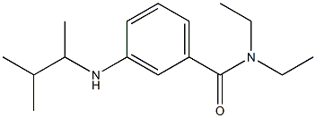 N,N-diethyl-3-[(3-methylbutan-2-yl)amino]benzamide Struktur