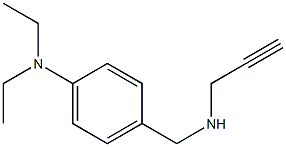 N,N-diethyl-4-[(prop-2-yn-1-ylamino)methyl]aniline Struktur