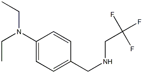 N,N-diethyl-4-{[(2,2,2-trifluoroethyl)amino]methyl}aniline Struktur