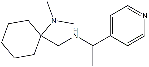 N,N-dimethyl-1-({[1-(pyridin-4-yl)ethyl]amino}methyl)cyclohexan-1-amine Struktur