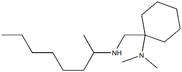 N,N-dimethyl-1-[(octan-2-ylamino)methyl]cyclohexan-1-amine Struktur