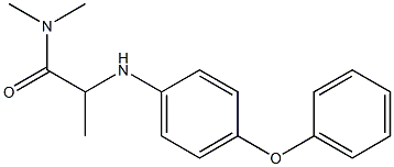 N,N-dimethyl-2-[(4-phenoxyphenyl)amino]propanamide Struktur