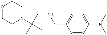 N,N-dimethyl-4-({[2-methyl-2-(morpholin-4-yl)propyl]amino}methyl)aniline Struktur