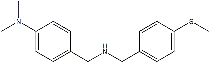 N,N-dimethyl-4-[({[4-(methylsulfanyl)phenyl]methyl}amino)methyl]aniline Struktur