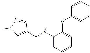 N-[(1-methyl-1H-pyrazol-4-yl)methyl]-2-phenoxyaniline Struktur