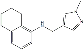 N-[(1-methyl-1H-pyrazol-4-yl)methyl]-5,6,7,8-tetrahydronaphthalen-1-amine Struktur