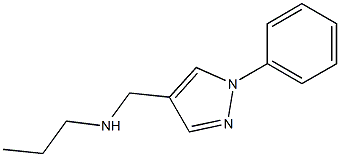 N-[(1-phenyl-1H-pyrazol-4-yl)methyl]-N-propylamine Struktur